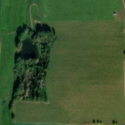 Satellite imagery of [Křeč] church t., CZ