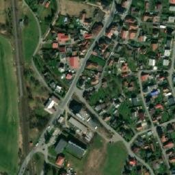 Satellite imagery of [Jablůnka] evang. church t., CZ