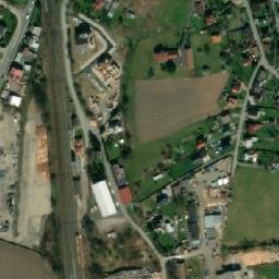 Satellite imagery of [Jablůnka] evang. church t., CZ
