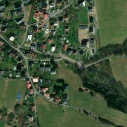 Satellite imagery of [Jablůnka] evang. church t., CZ