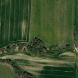 Satellite imagery of [Radenín] church t., CZ