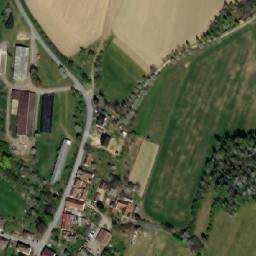 Satellite imagery of [Radenín] church t., CZ