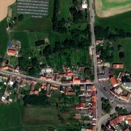 Satellite imagery of [Bernartice u Milevska] church t., CZ