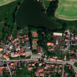 Satellite imagery of [Bernartice u Milevska] church t., CZ