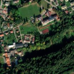 Satellite imagery of [Černovice u Tábora] belfry, CZ
