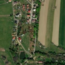 Satellite imagery of [Radenín] church t., CZ