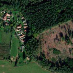 Satellite imagery of sv.Anna [Vlčeves] pilgrimage church sanctus t., CZ