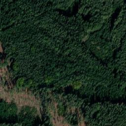 Satellite imagery of sv.Anna [Vlčeves] pilgrimage church sanctus t., CZ