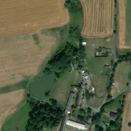 Satellite imagery of Trinity [Mochtín-Kocourov] chapel sanctus t., CZ