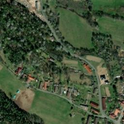 Satellite imagery of [Nalžovské Hory-Velenovy] church t., CZ