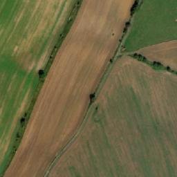 Satellite imagery of sv.Anna [Vlčeves] pilgrimage church sanctus t., CZ