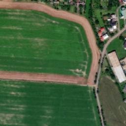 Satellite imagery of [Roštění] church t., CZ
