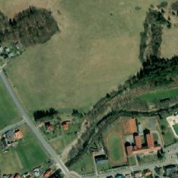 Satellite imagery of [Velké Karlovice] church sanctus t., CZ