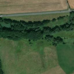 Satellite imagery of Trinity [Mochtín-Kocourov] chapel sanctus t., CZ