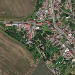 Satellite imagery of [Hruška] church t., CZ