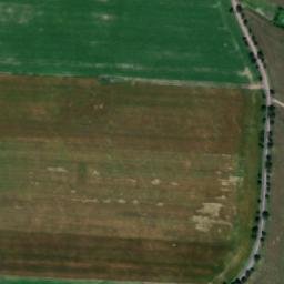 Satellite imagery of [Roštění] church t., CZ