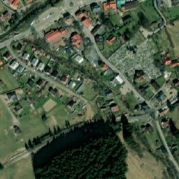 Satellite imagery of [Velké Karlovice] church sanctus t., CZ