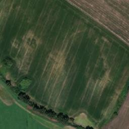 Satellite imagery of [Hruška] church t., CZ