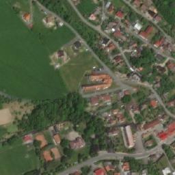 Satellite imagery of [Hošťálková] church t., CZ