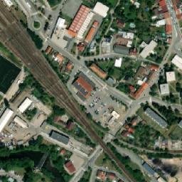Satellite imagery of Koral [Tišnov] factory chimney, CZ