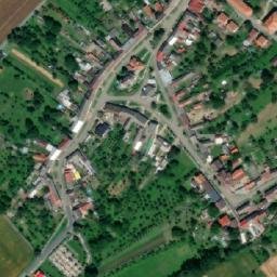 Satellite imagery of [Rymice] church t., CZ