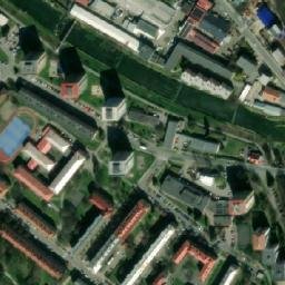 Satellite imagery of [Vsetín] heat plant chimney, CZ