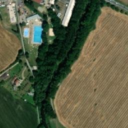Satellite imagery of Koral [Tišnov] factory chimney, CZ