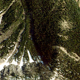 Satellite imagery of Whistler Mountain, CA