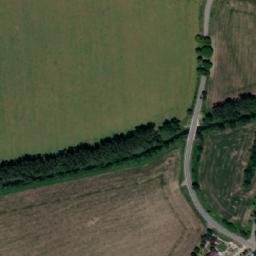 Satellite imagery of [Mořice] church sanctus t., CZ