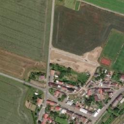 Satellite imagery of [Skaštice] church t., CZ
