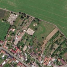 Satellite imagery of [Skaštice] church t., CZ