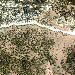 Satellite imagery of Whistler Mountain, CA