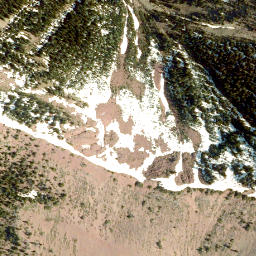 Satellite imagery of Whistler Mountain, CA