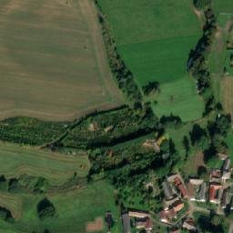Satellite imagery of [Hojovice] church sanctus t., CZ