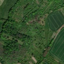 Satellite imagery of [Pustiměř] church t., CZ