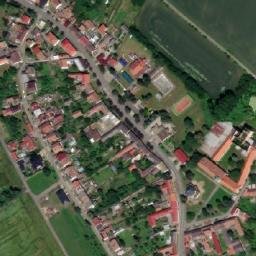 Satellite imagery of [Mořice] church sanctus t., CZ