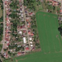 Satellite imagery of [Vrchoslavice] church t., CZ