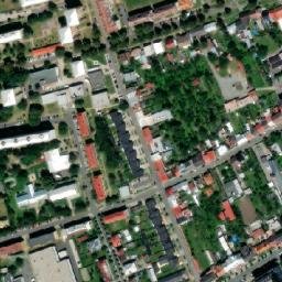 Satellite imagery of Ton [Holešov] furniture factory chimney, CZ