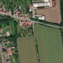 Satellite imagery of [Mořice] church sanctus t., CZ