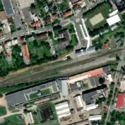 Satellite imagery of Ton [Holešov] furniture factory chimney, CZ