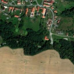Satellite imagery of [Černýšovice] chapel sanctus t., CZ