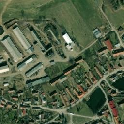 Satellite imagery of [Panská Lhota] church t., CZ