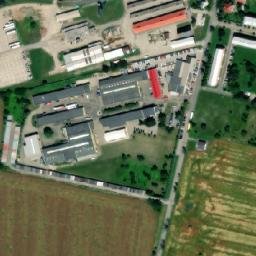 Satellite imagery of Ton [Holešov] furniture factory chimney, CZ