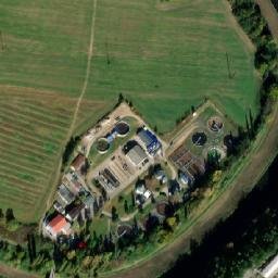 Satellite imagery of [Písek] heat plant 2 chimney, CZ