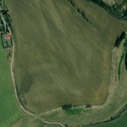 Satellite imagery of [Panská Lhota] church t., CZ