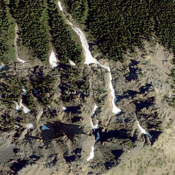 Satellite imagery of Mount Gladstone, CA