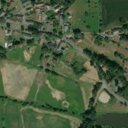 Satellite imagery of [Kolinec-Mlázovy] church sanctus t., CZ