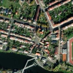 Satellite imagery of Jitex [Písek] factory chimney, CZ