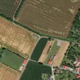Satellite imagery of [Zahnašovice] church t., CZ