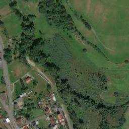 Satellite imagery of [Běšiny] church t., CZ